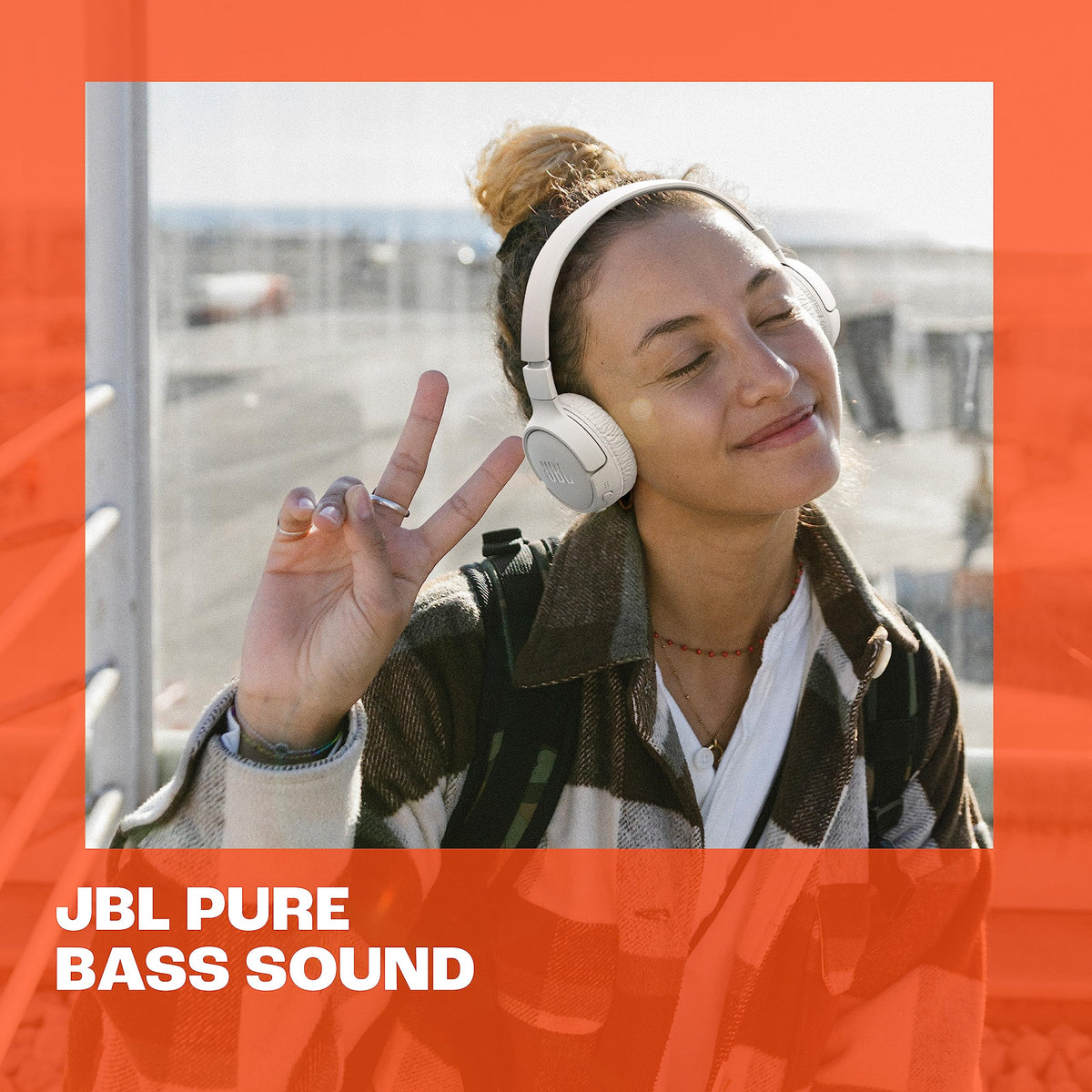 JBL Tune 670NC Wireless On-Ear Noise Cancelling Headphones, Black