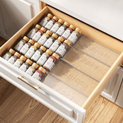 PanPanPal Clear Acrylic Spice Drawer Organizer, 4 Tier, 4 Pack