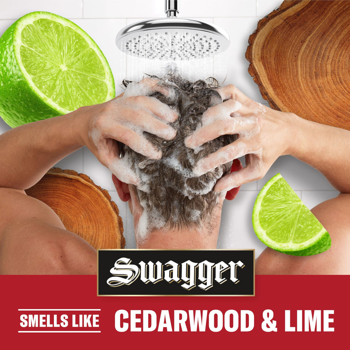 Old Spice Swagger 2in1 Shampoo and Conditioner, Twin Pack, 1.73 L
