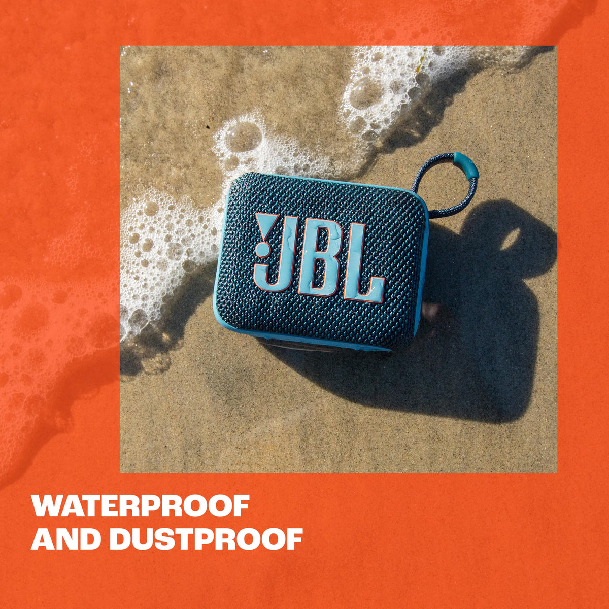 JBL Go 4 Portable Waterproof Bluetooth Speaker, Black