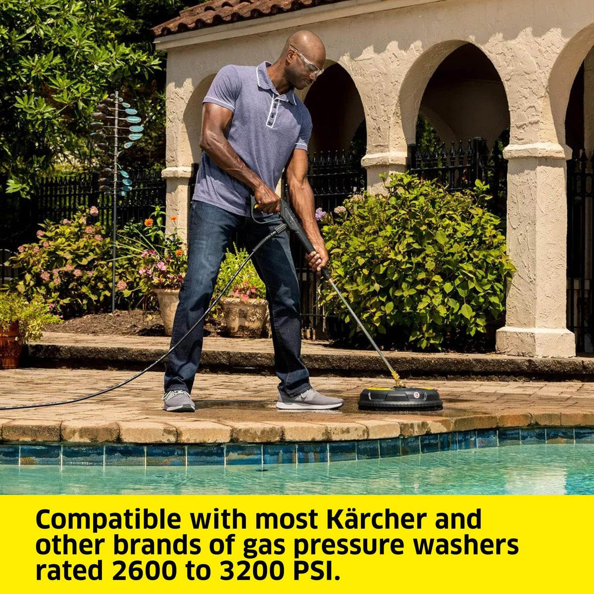 Karcher Universal 15" Pressure Washer Surface Cleaner, 1/4" Connect