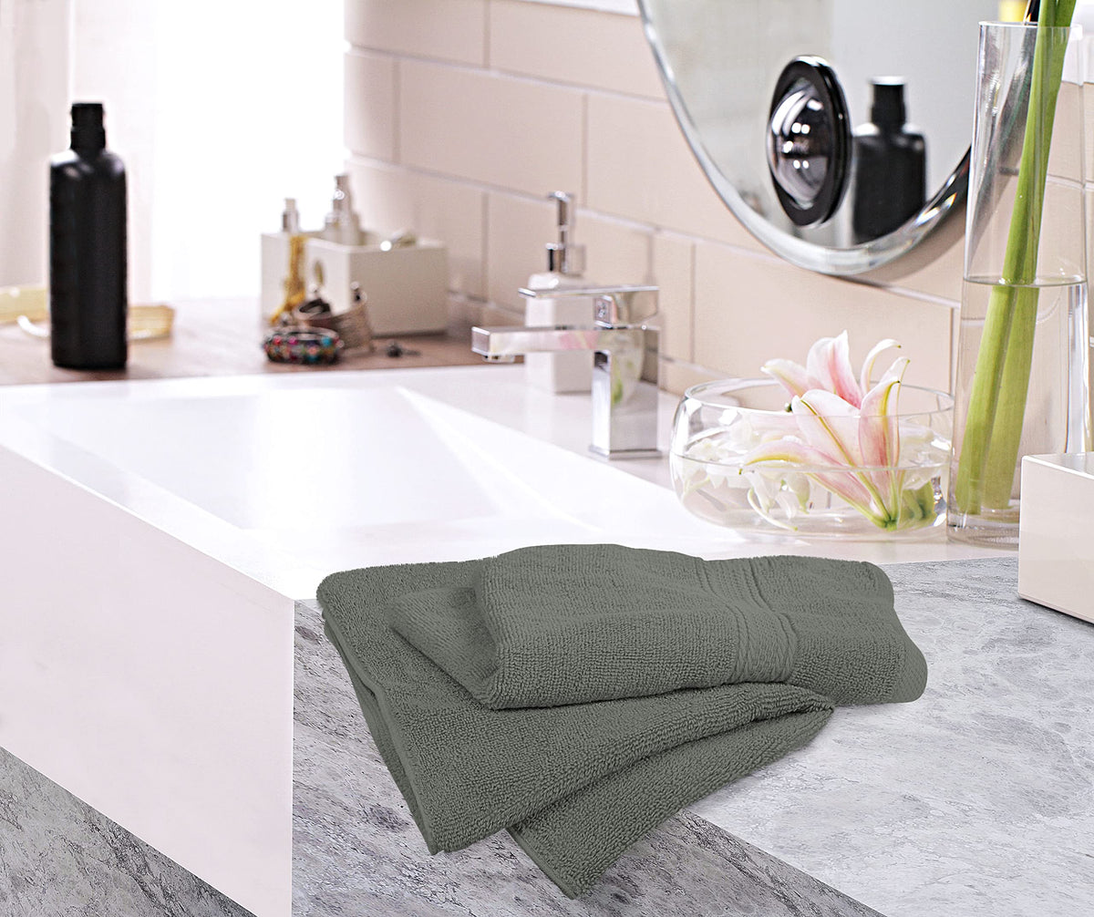 Utopia Towels Premium Hand Towels, 16" x 28", Grey (6 Pack)