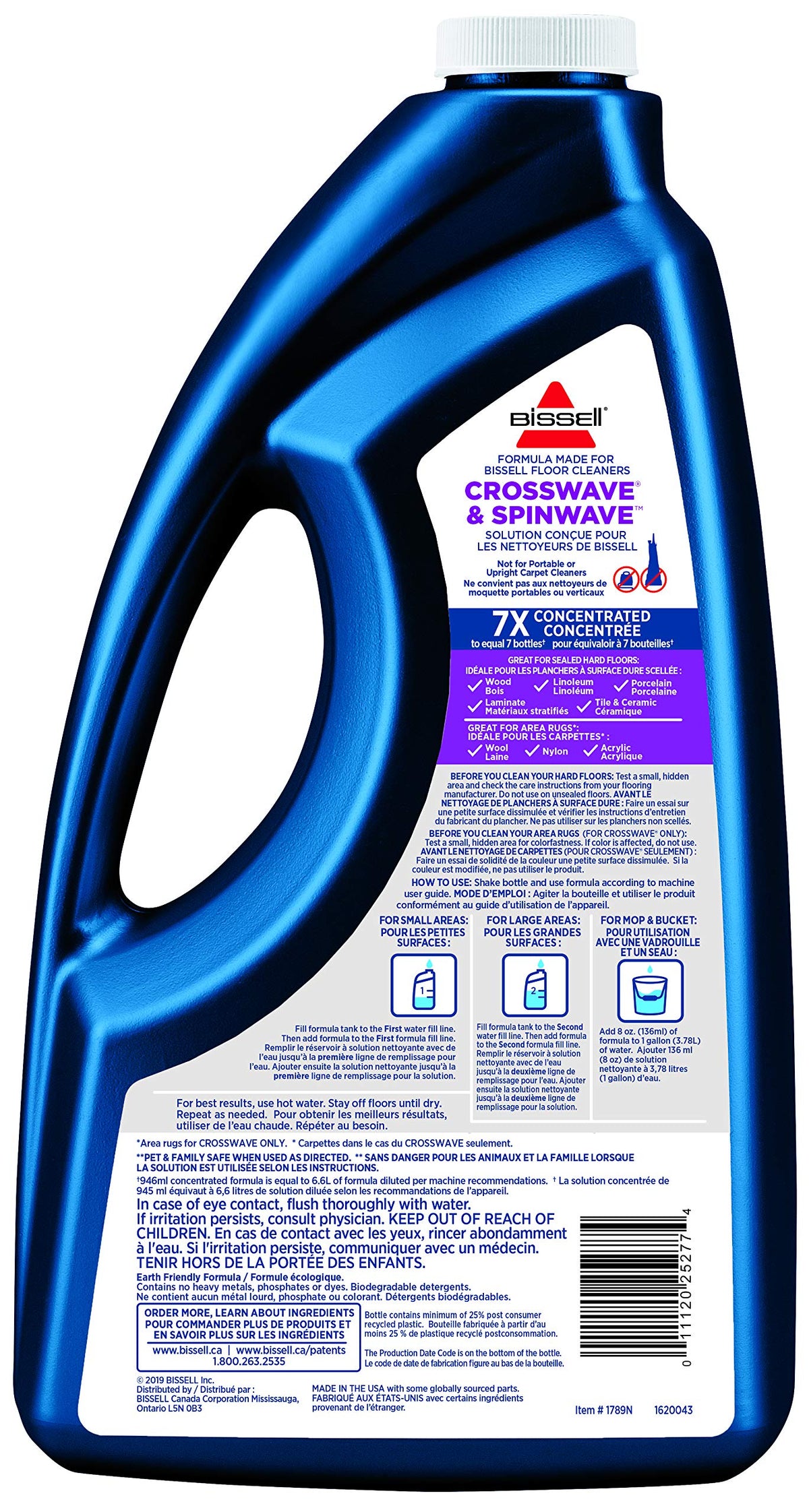 Bissell Multi-Surface Formula for CrossWave and SpinWave, 64oz, 1789N
