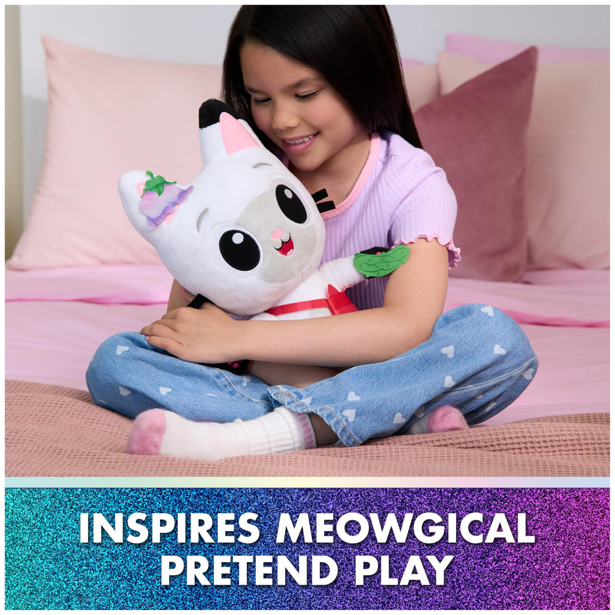 Gabby's Dollhouse Movie Meow-Mazing Pandy Paws Plush, Ages 3+