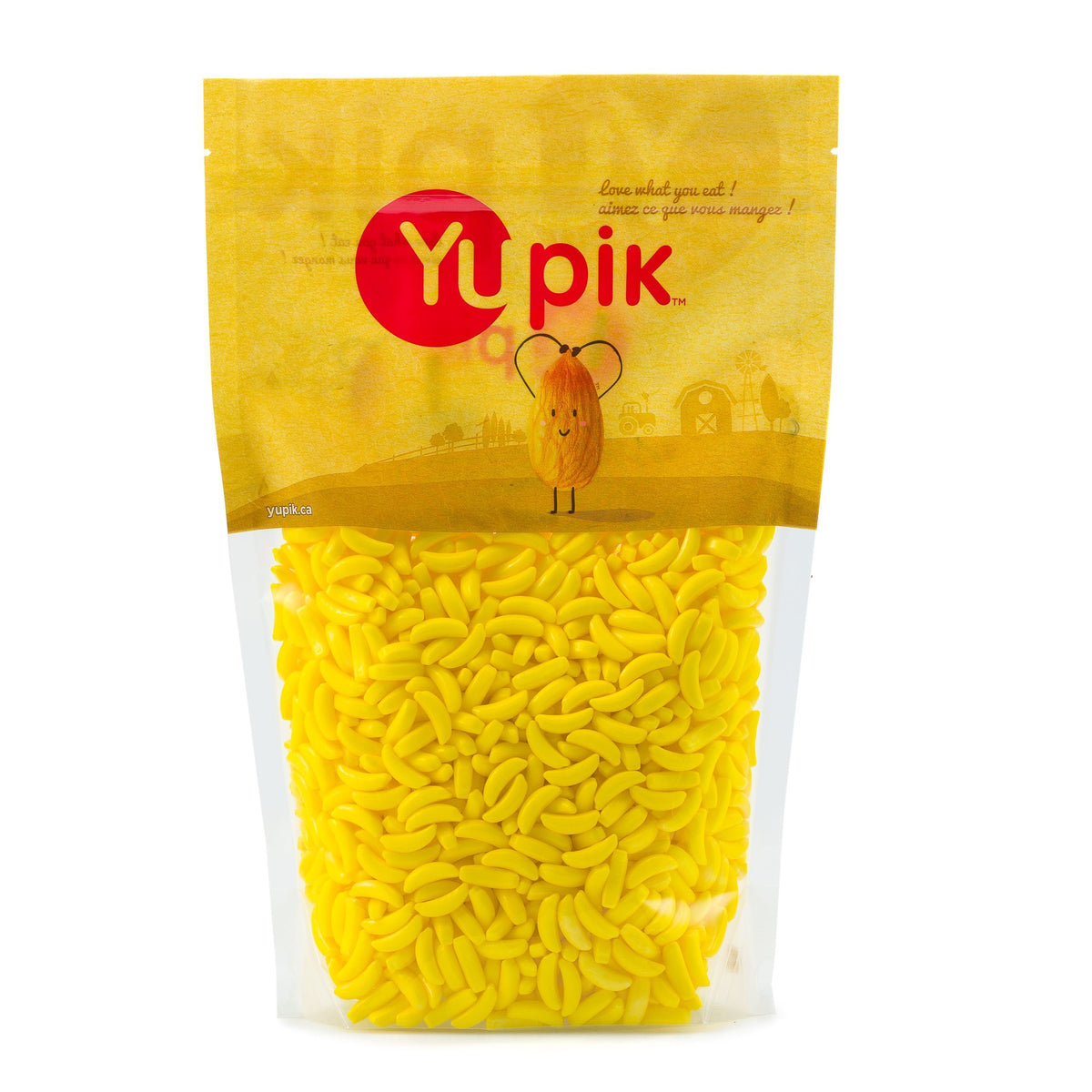 Yupik Banana Heads Pressed Candies, 1 kg, 6 Count, Kosher, Gluten-Free