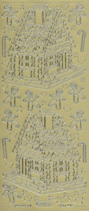 Deco Sticker - Gingerbread - Gold