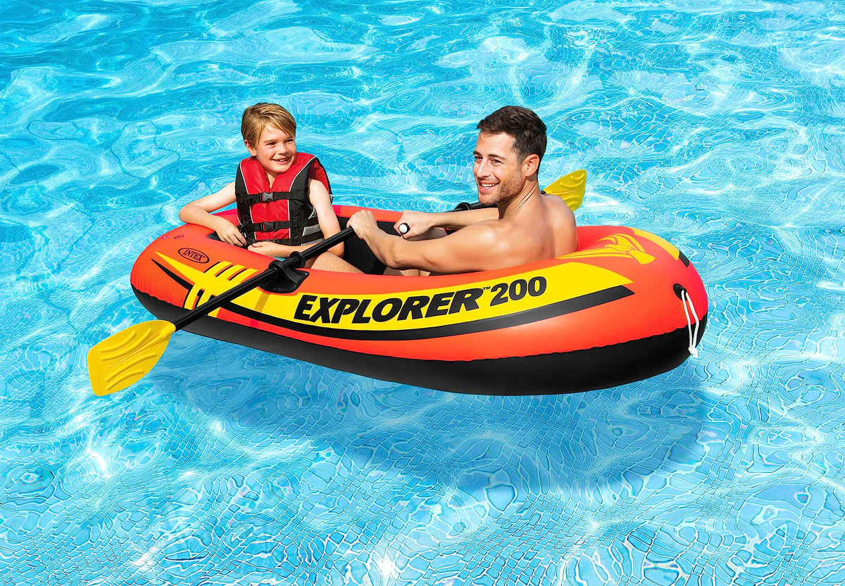INTEX 58331EP Explorer 200 Inflatable Boat Set, 2-Person