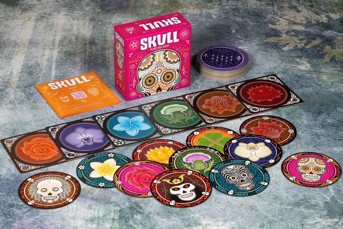Skull Game by Asmodee, Bilingual French/English Version