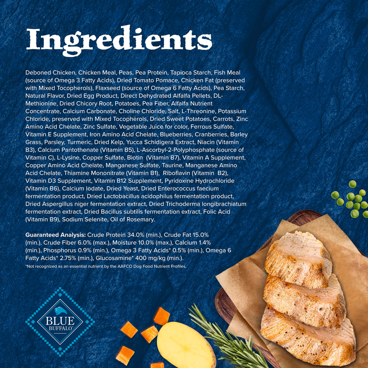 Blue Buffalo Wilderness Chicken Grain-Free Dry Dog Food, 10.8 kg