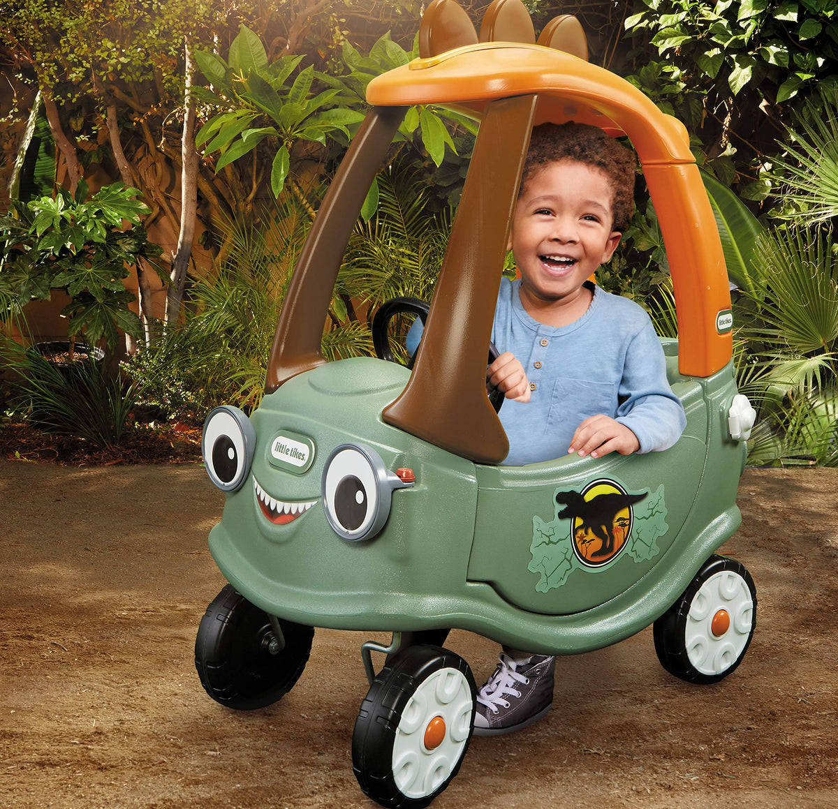 Little Tikes T-Rex Cozy Coupe Ride-On Car, Multicolor, Large