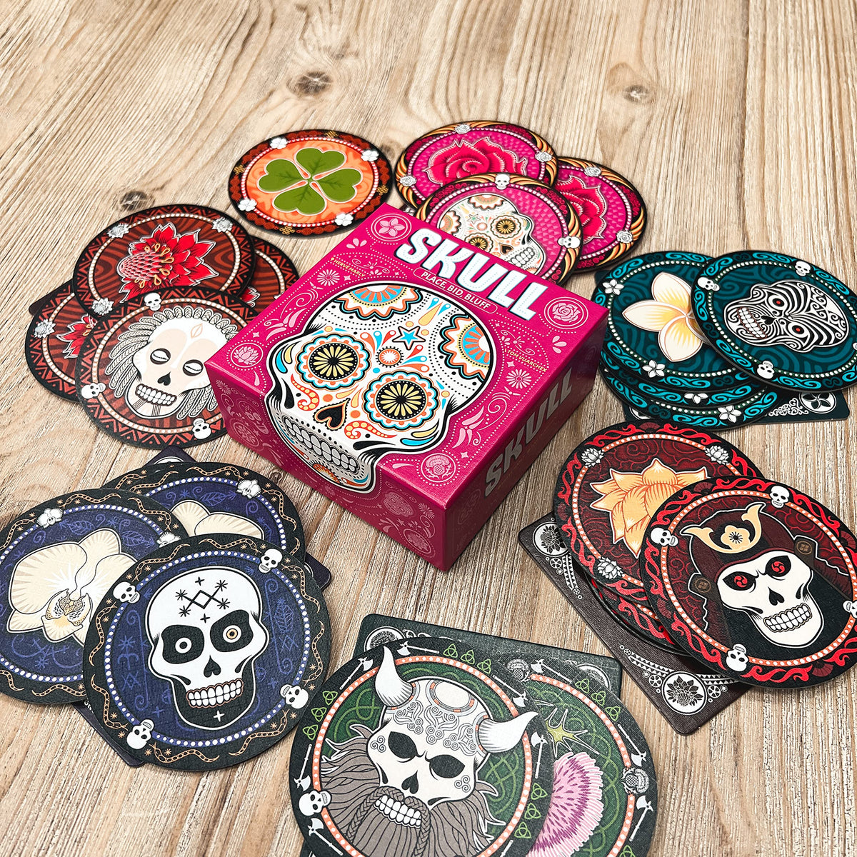Skull Game by Asmodee, Bilingual French/English Version