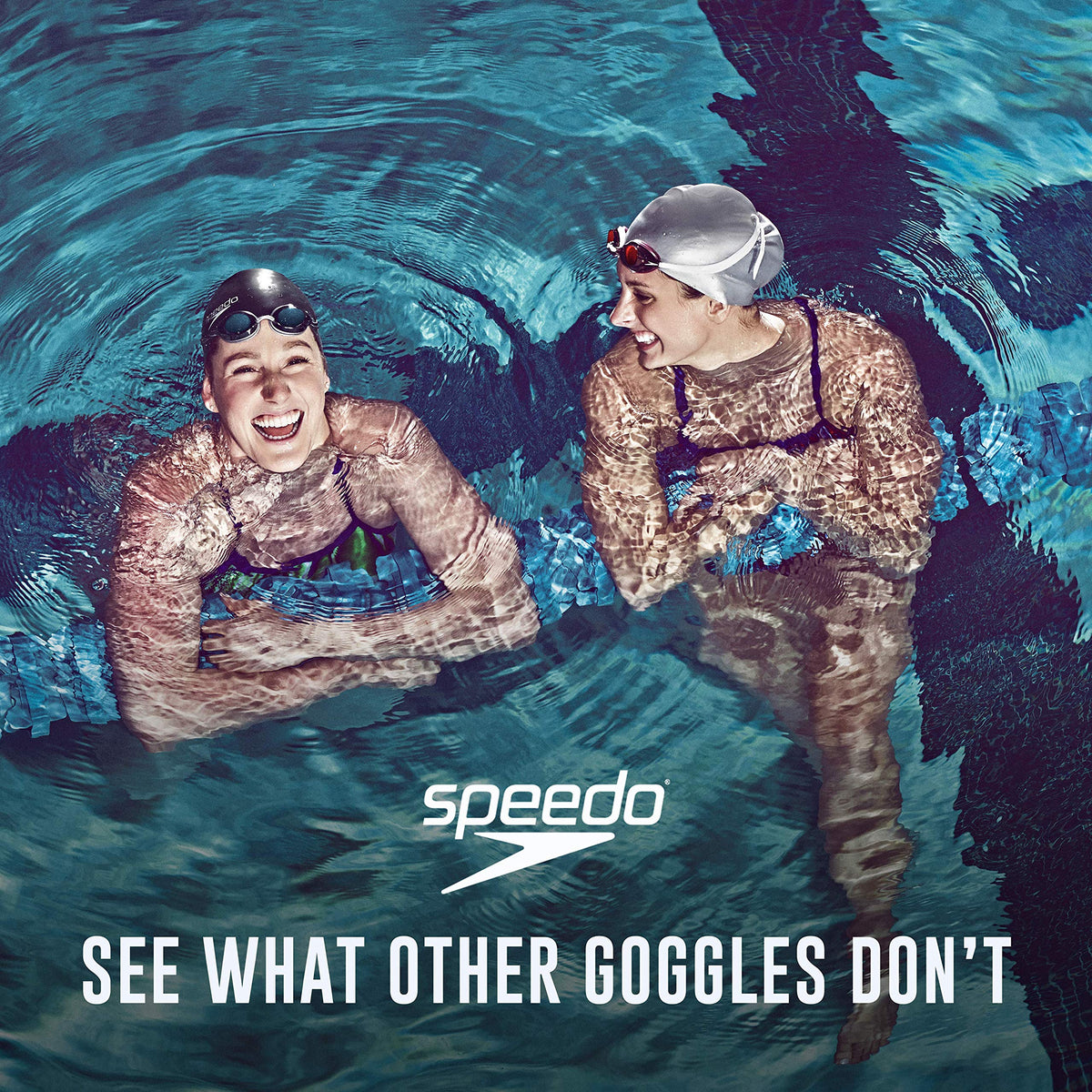 Speedo Women's Mirrored Vanquisher 2.0 Swim Goggles, Aqua