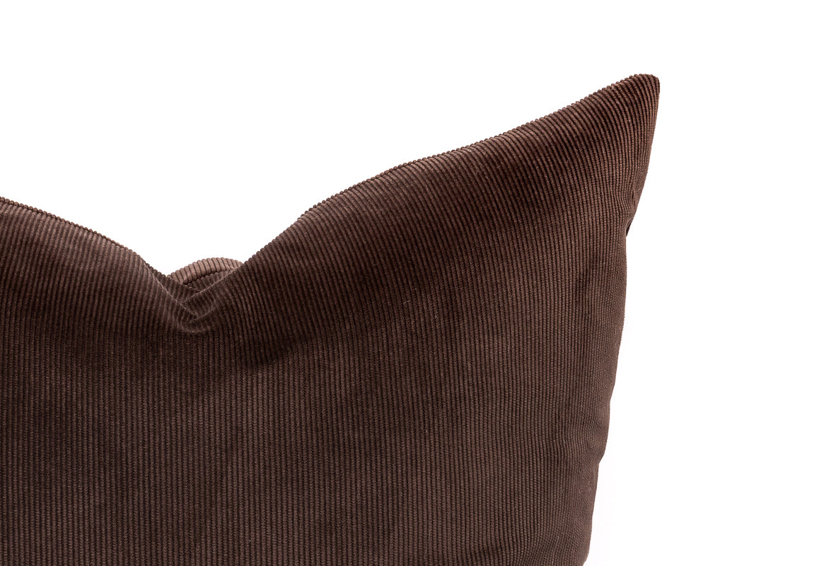 Canadian Down & Feather Chocolate Cord Cushion Cover
