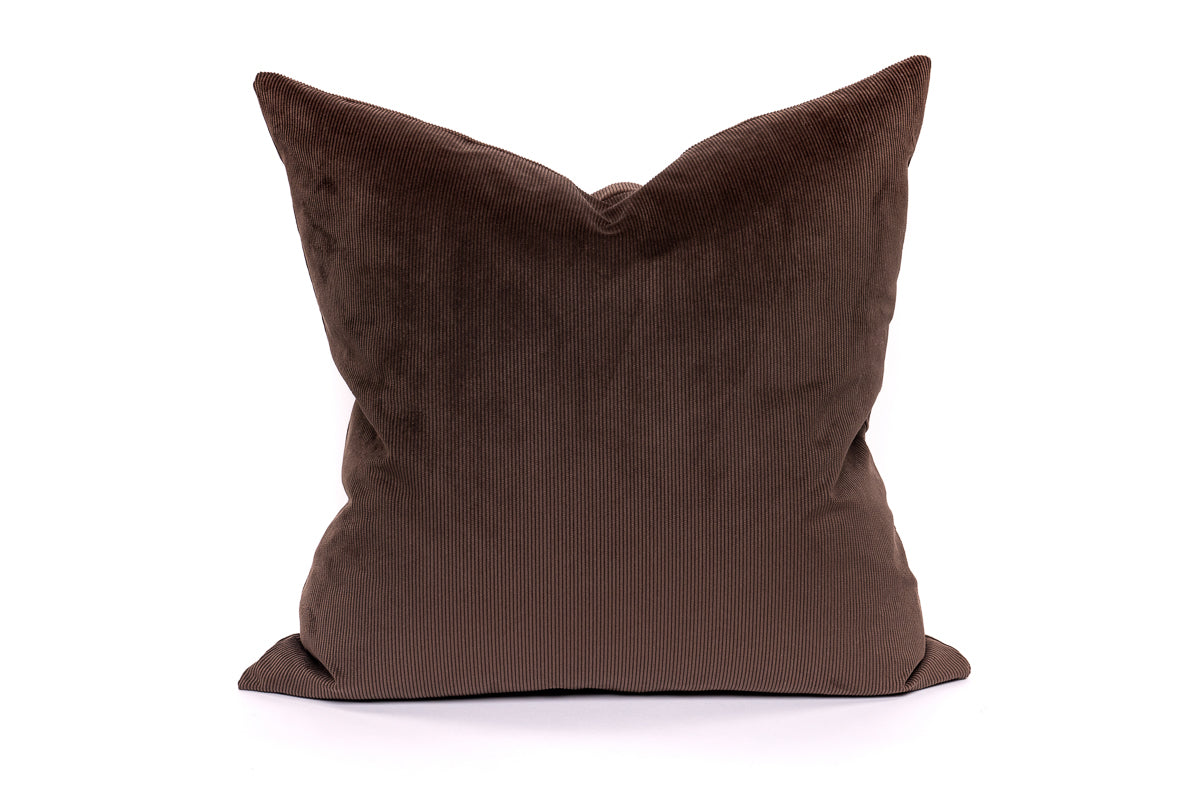 Canadian Down & Feather Chocolate Cord Cushion Cover