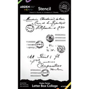 Arden Creative Studio Maker Series Letter Box Collage 4in x 6in Stencil