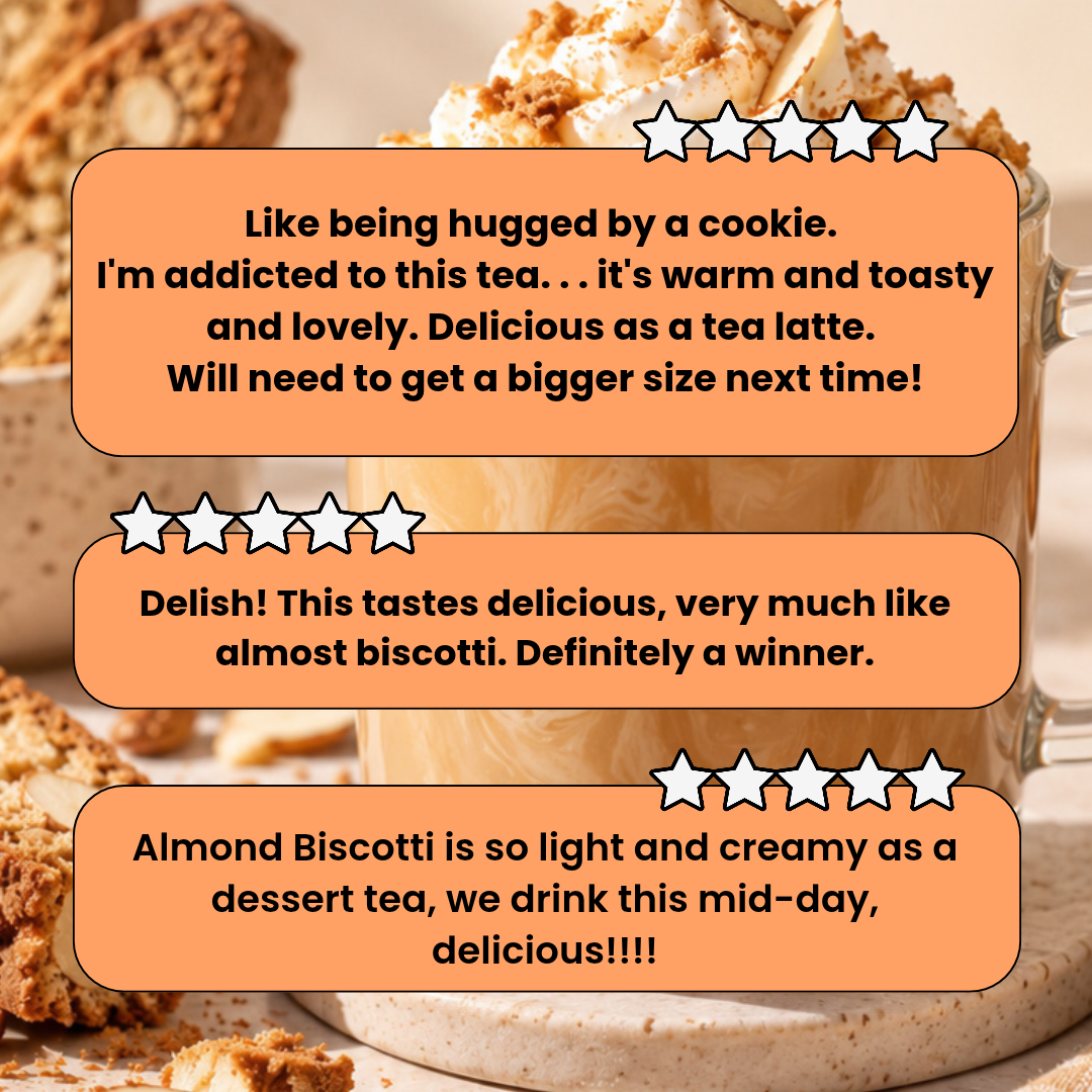 Tealish Almond Biscotti Black Tea, Loose Leaf