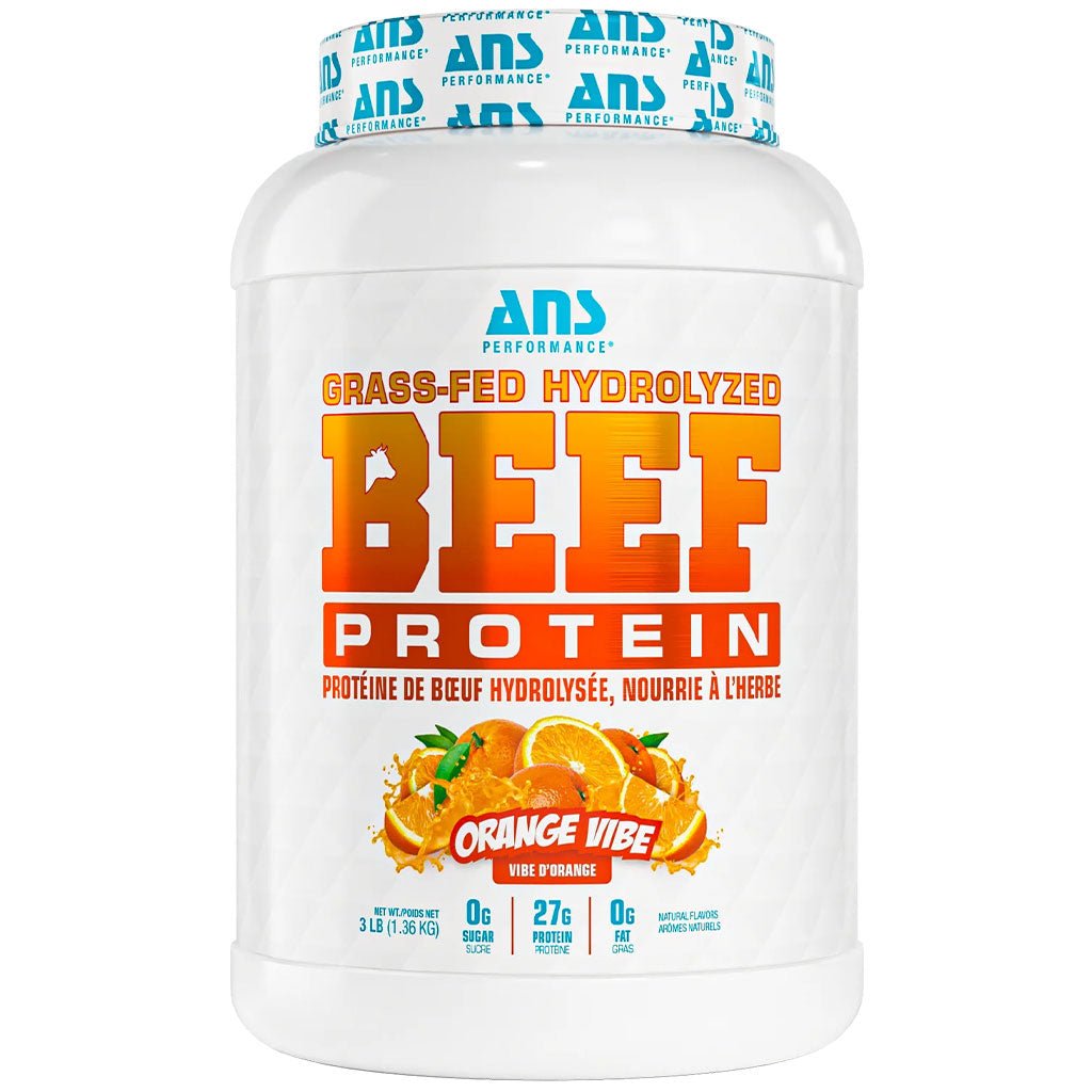 ANS Performance Grass-Fed Hydrolyzed Beef Protein, 3 lb