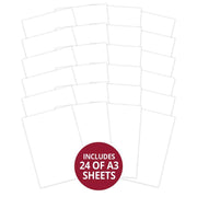 Adorable Scorable - A3 White Chalk x 24 sheets