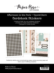 Afternoon in the Park Cardstock Stickers - Typewriters 33408