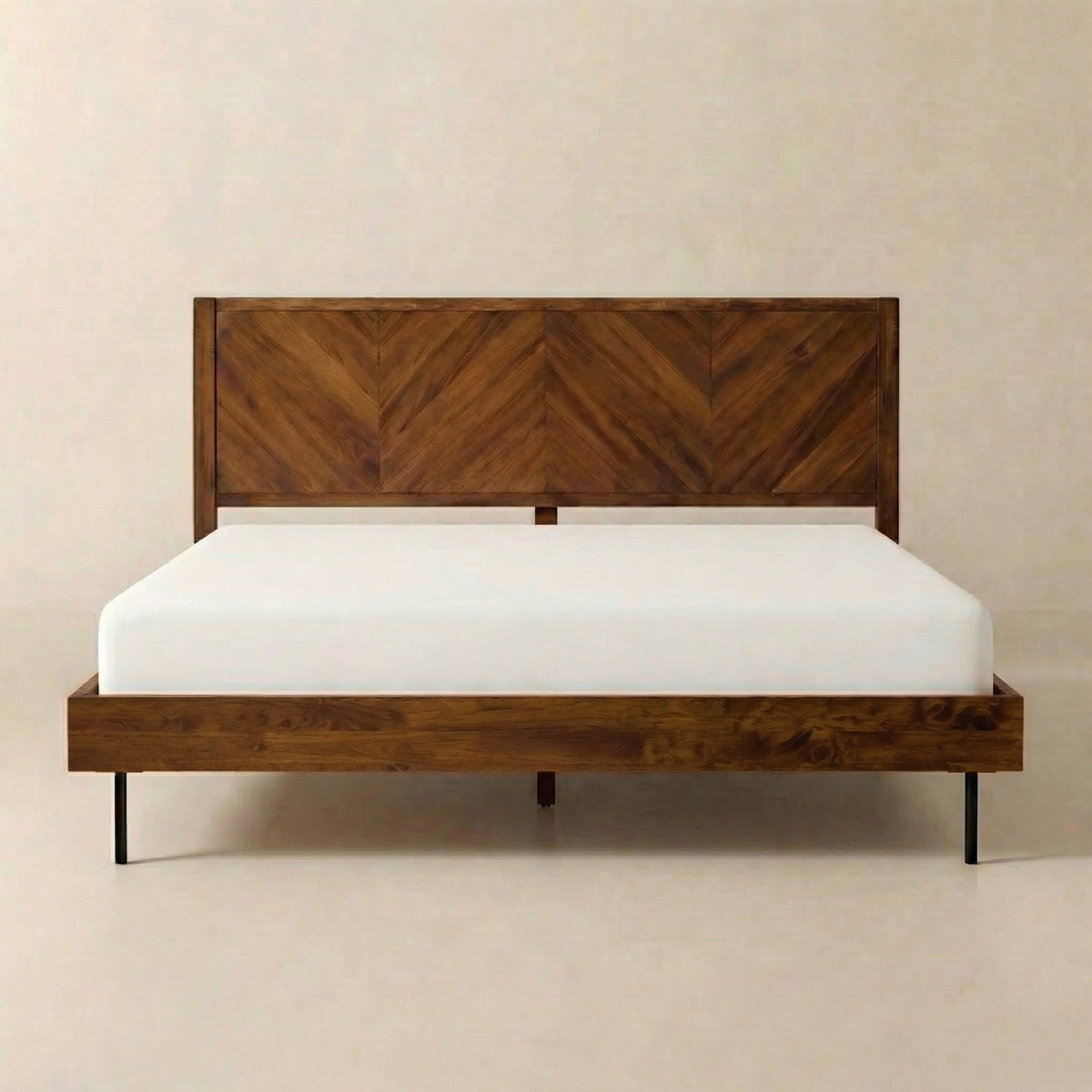 Alander Solid Acacia Wood Bed Frame