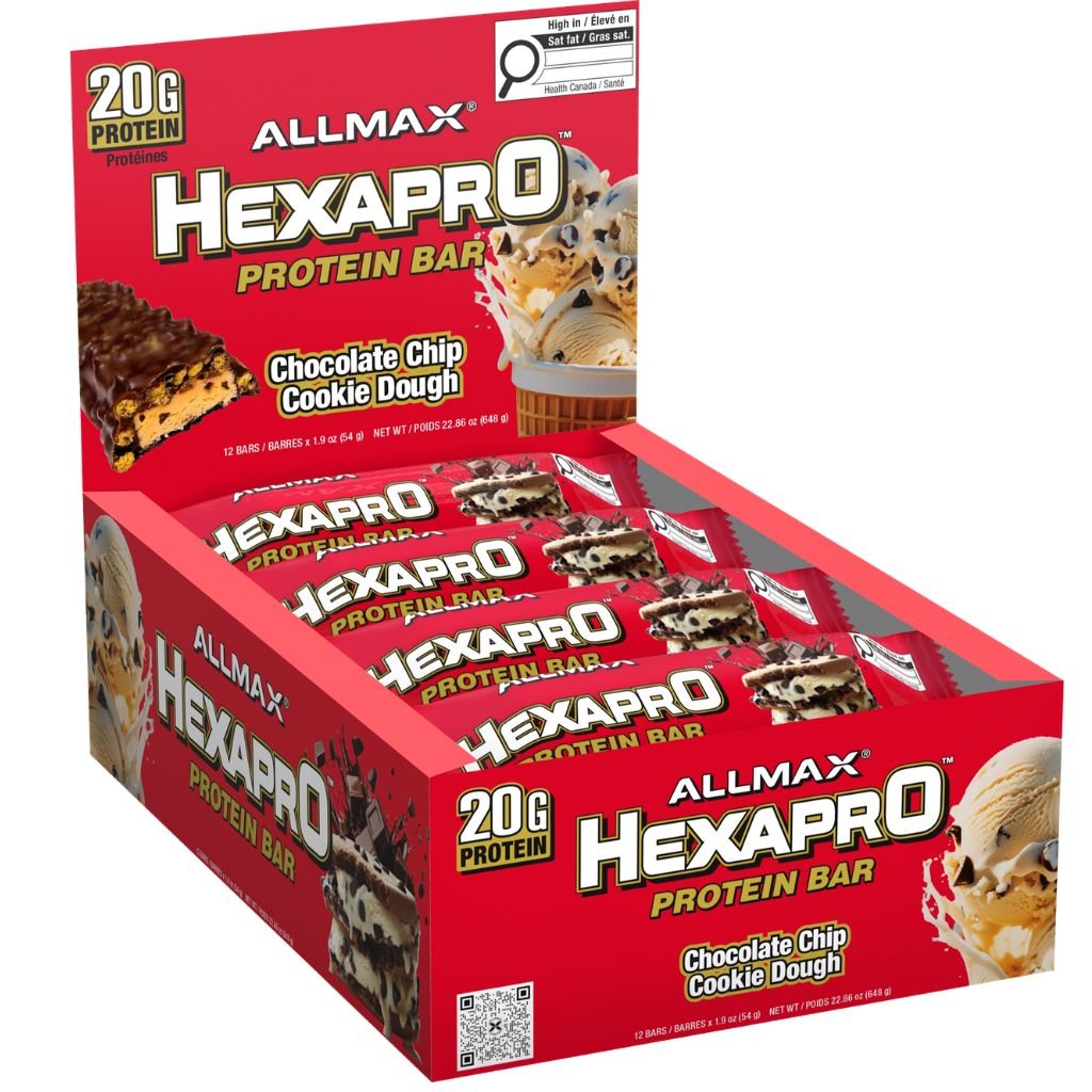 Allmax HexaPro Protein Bars, Box of 12