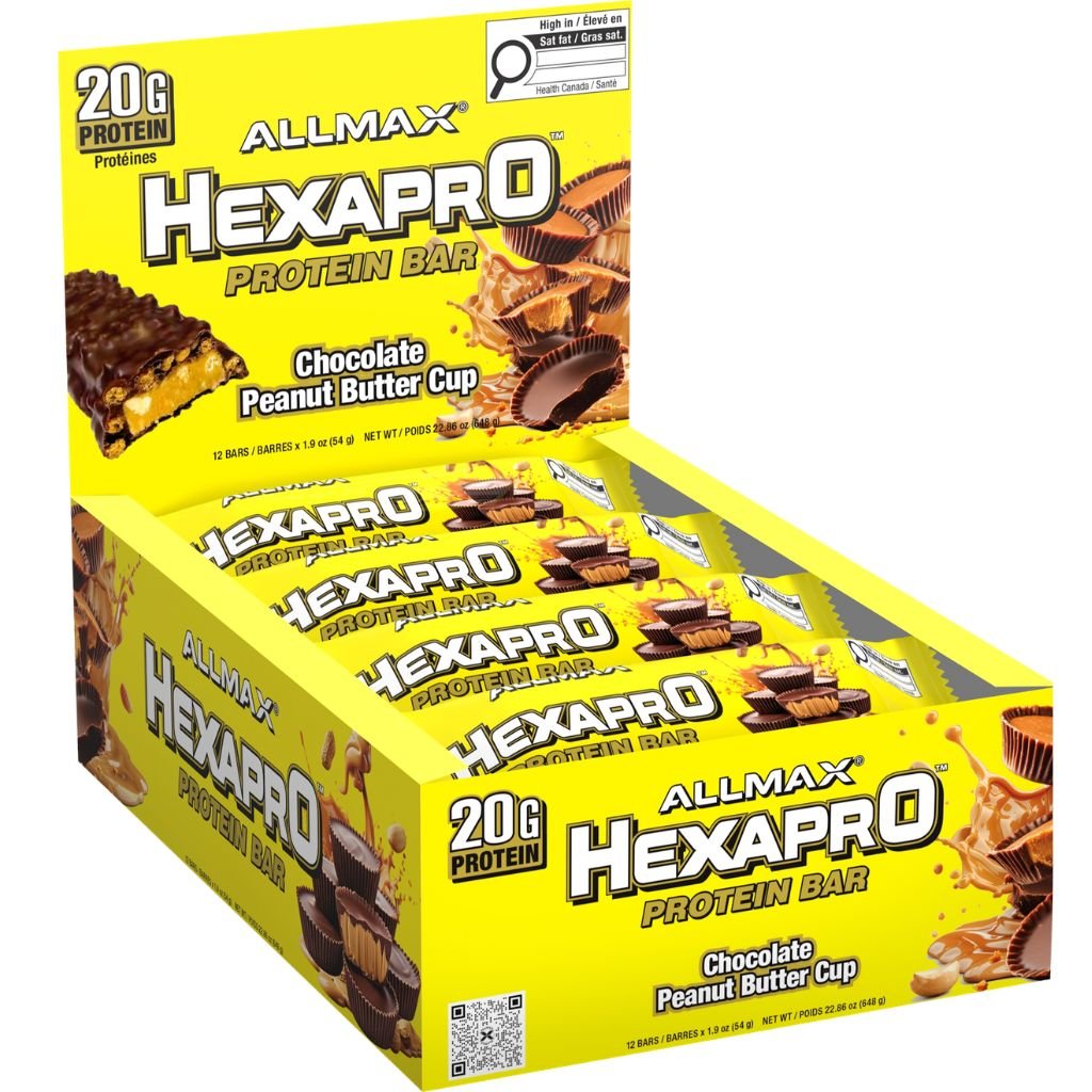 Allmax HexaPro Protein Bars, Box of 12