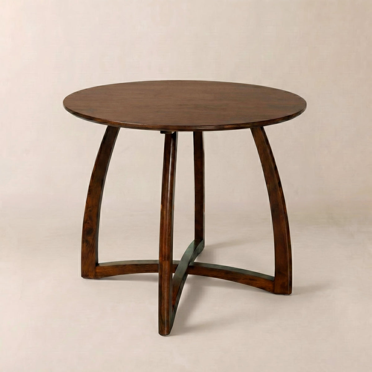 Alma 36 in Round Solid Rubber Wood Dining Table