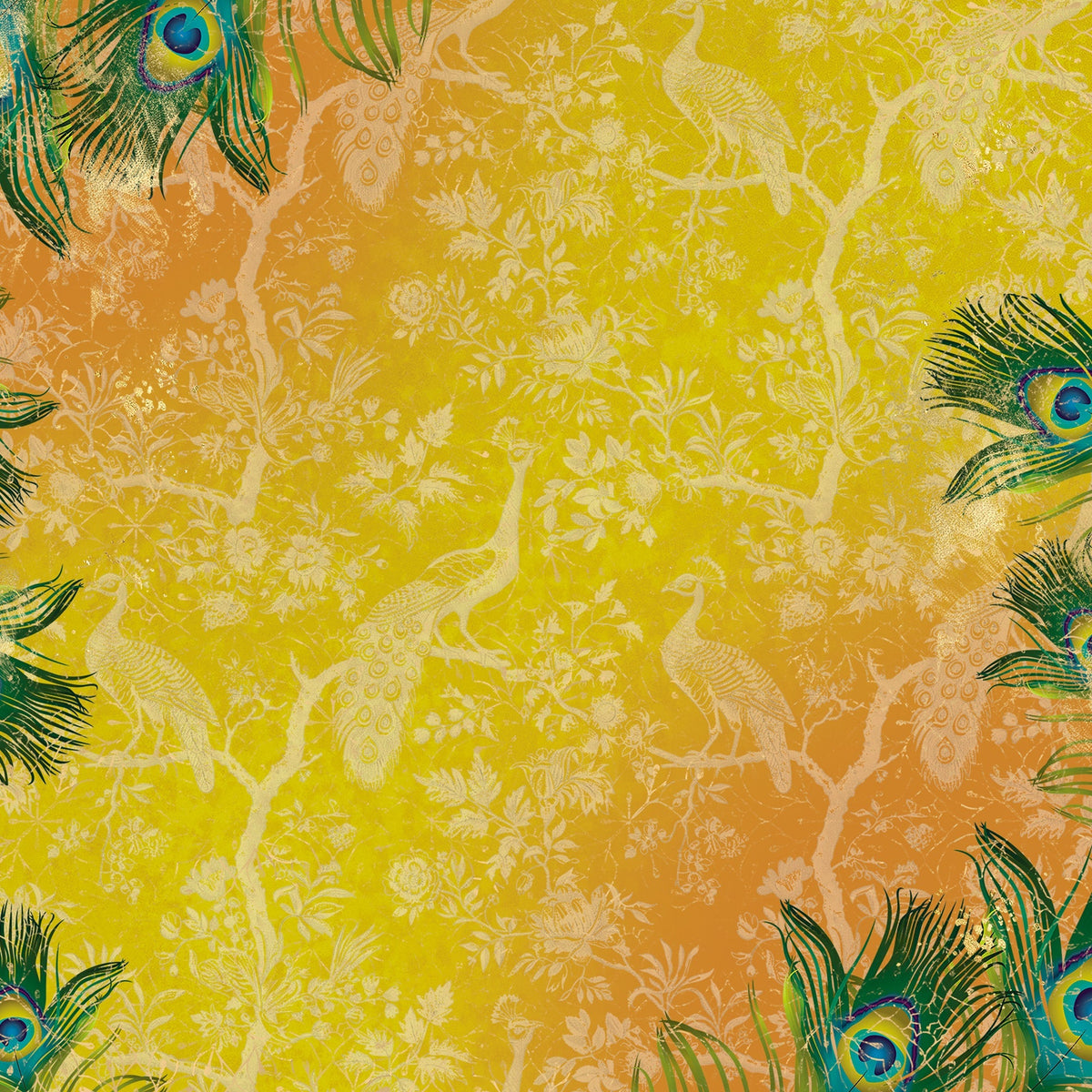 Graceful Plumes Paper Pad 6”x6”