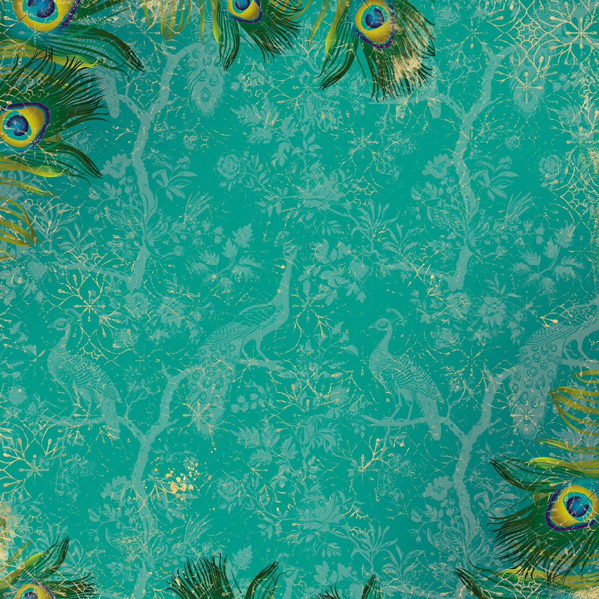 Graceful Plumes Paper Pad 6”x6”