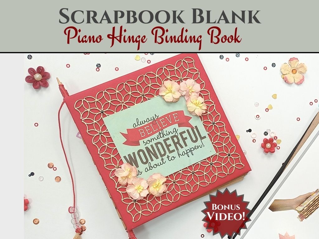CrafTreat Scrapbook Blanks - Piano Hinge Book - Kraft Color