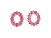 Cameo Dies - Two Star Flower Oval Frames