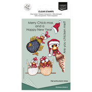 Vaessen Creative • Clear Stamps Christmas Chickens 2 10pcs