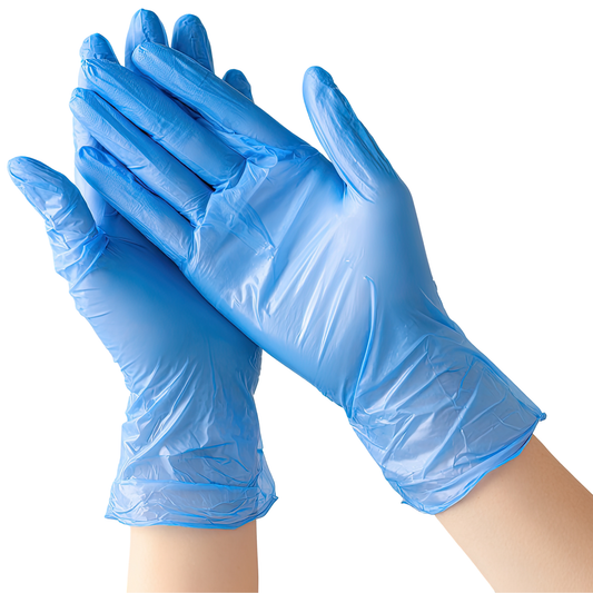 Blue Vinyl Gloves