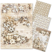 Rice Paper A4 MIXED 4/Pkg Winter Season