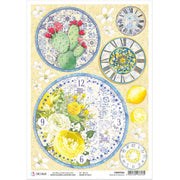 Ciao Bella Rice Paper A4 Orologi di Maiolica