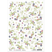 Ciao Bella Rice Paper A4 Blackberry Garden