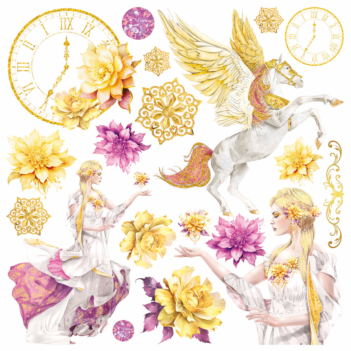Vellum Ethereal Fussy Cut 6"x6" 6/Pkg
