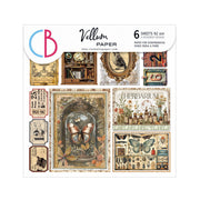 Vellum Cabinet Of Curiosities Fussy Cut 6"x6" 6/Pkg