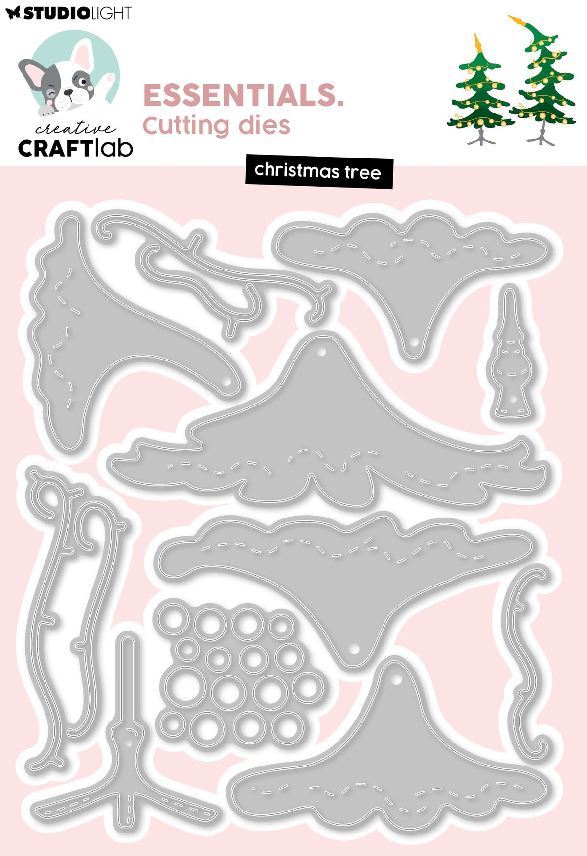CCL Cutting Die Christmas Tree Essentials 13 Pieces