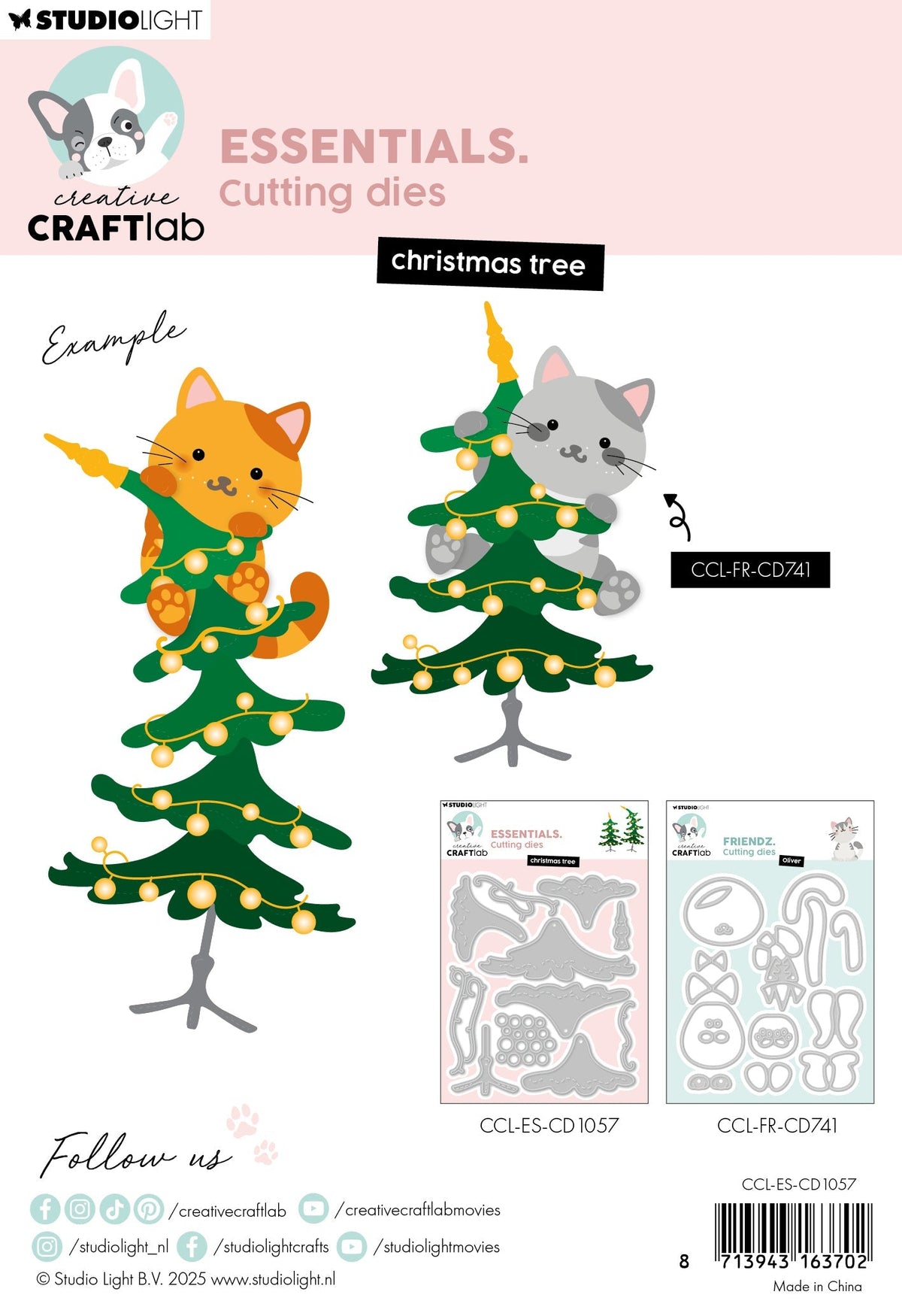 CCL Cutting Die Christmas Tree Essentials 13 Pieces