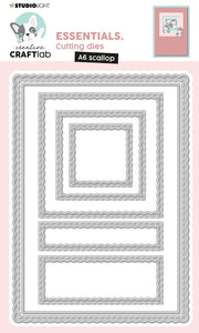 CCL Cutting Die Scalloped Square Essentials 150x107x1mm 1 PC nr.425