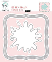 CCL Cutting Die Square Splash Essentials 150x150x1mm 7.87x6.69x0.04 inch 4 PC nr.540