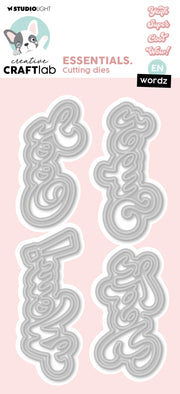 CCL Cutting Die Wordz Super Essentials 8 PC