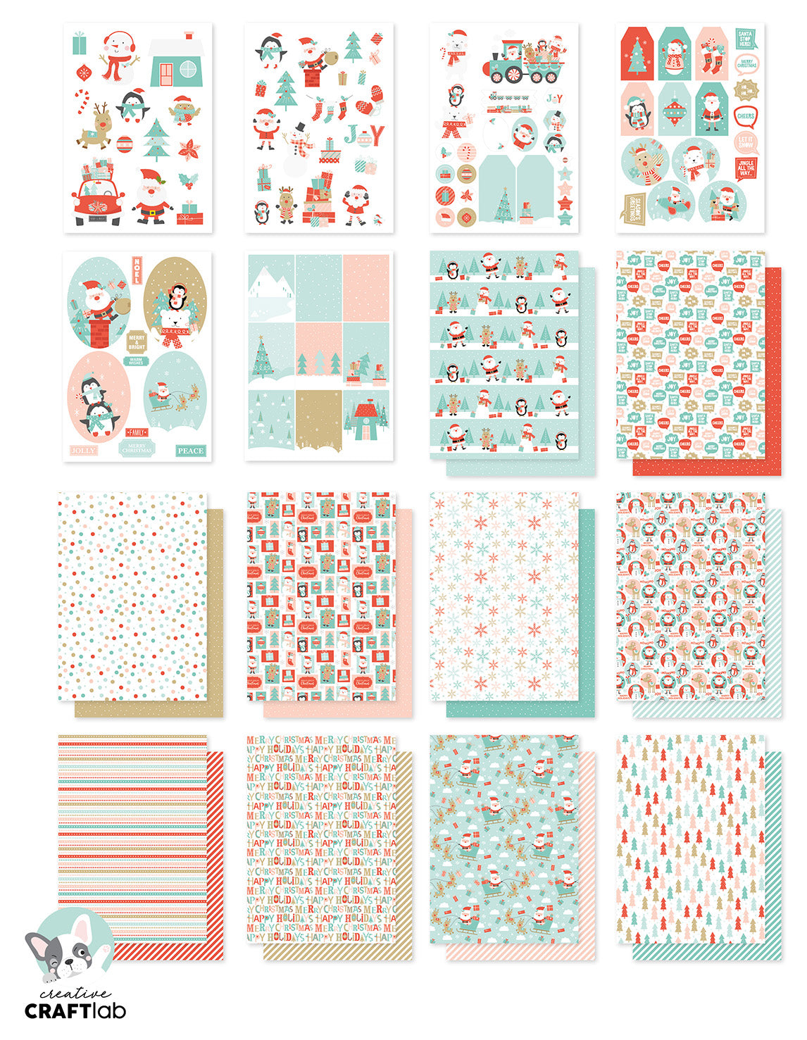 CCL DIY Block Santa Stop Here Essentials 297x210x9mm 32 SH nr.35