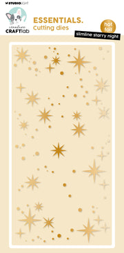 CCL Hot Foil Cutting Die Slimline Starry Night Essentials 1 PC