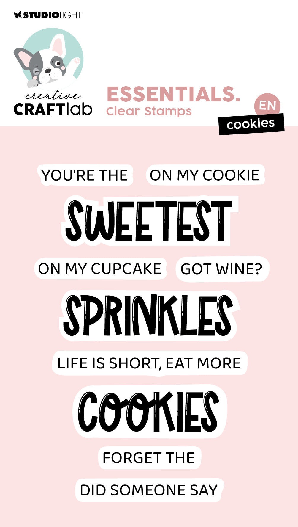 CCL Clear Stamp Cookies Essentials 10 PC