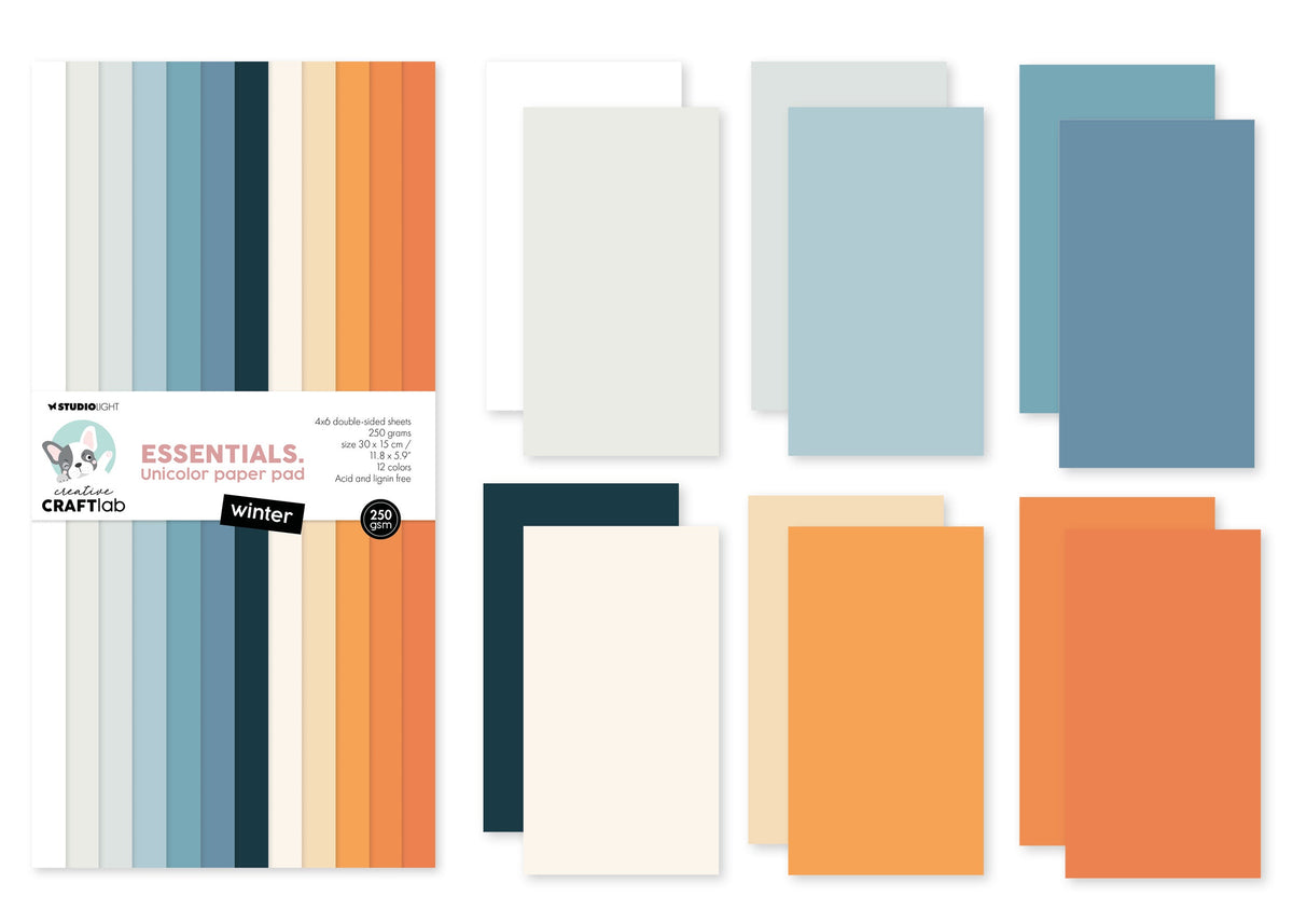 CCL Unicolor Paper Pad Winter Essentials 24 SH