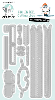 CCL Cutting Die Accessoires Skiing Friendz 11 PC