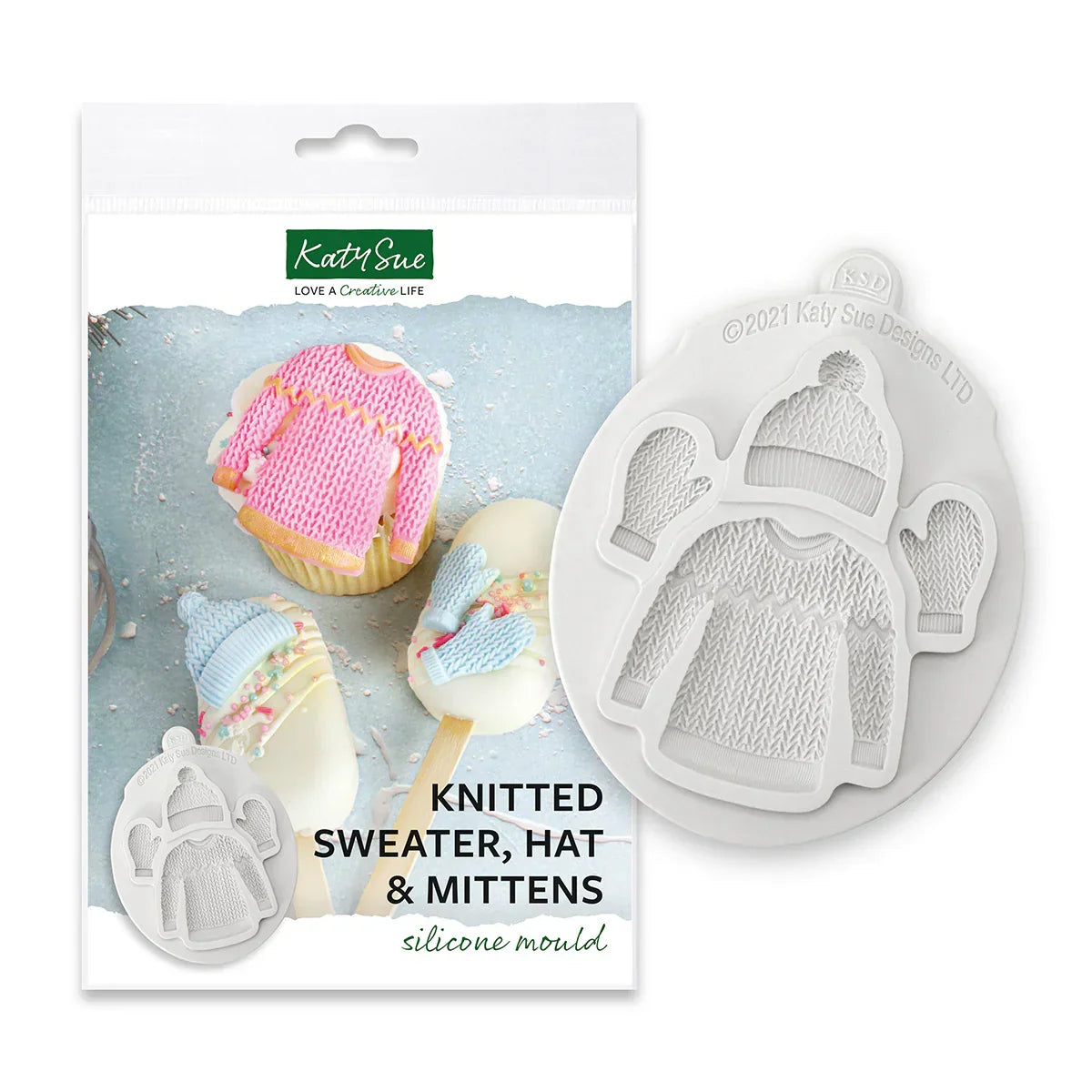 Knitted Sweater, Hat and Mittens Silicone Mould