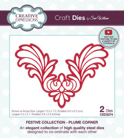 Creative Expressions Sue Wilson Plume Corner Craft Die
